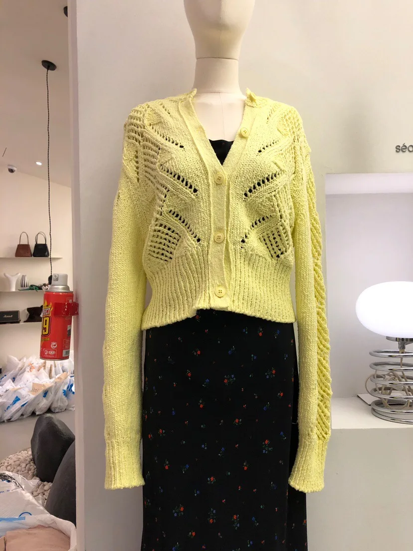 Autumn Hollow Out Single Breasted Women Sweater Cardigans Casual Outwear Korean Chic Tops Knit Cardigans TA5235
Autumn Hollow Out Single Breasted Women Sweater Cardigans Casual Outwear Korean Chic Tops Knit Cardigans TA5235