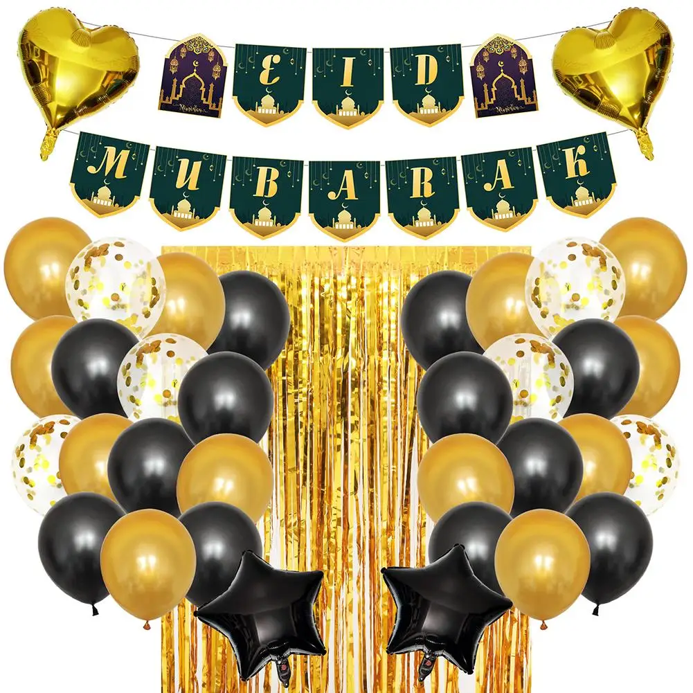 2020 New Eid Mubarak Balloons Set Wedding Valentine's Day Decoration Set for Muslim Festival Decoration Ramadan Supplies
2020 New Eid Mubarak Balloons Set Wedding Valentine's Day Decoration Set for Muslim Festival Decoration Ramadan Supplies