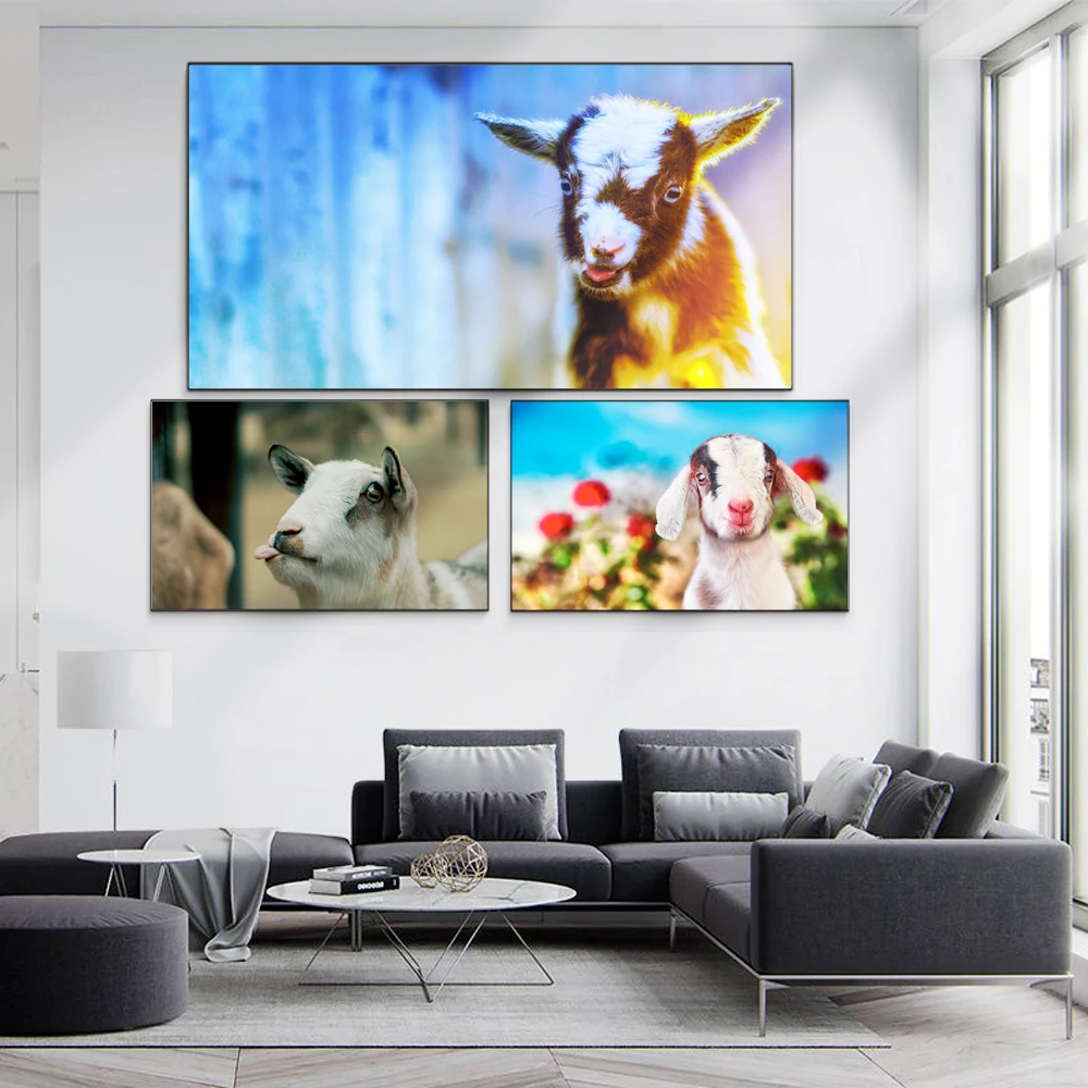Animal oil painting small milk sheep canvas painting living room corridor office study home decoration mural
Animal oil painting small milk sheep canvas painting living room corridor office study home decoration mural