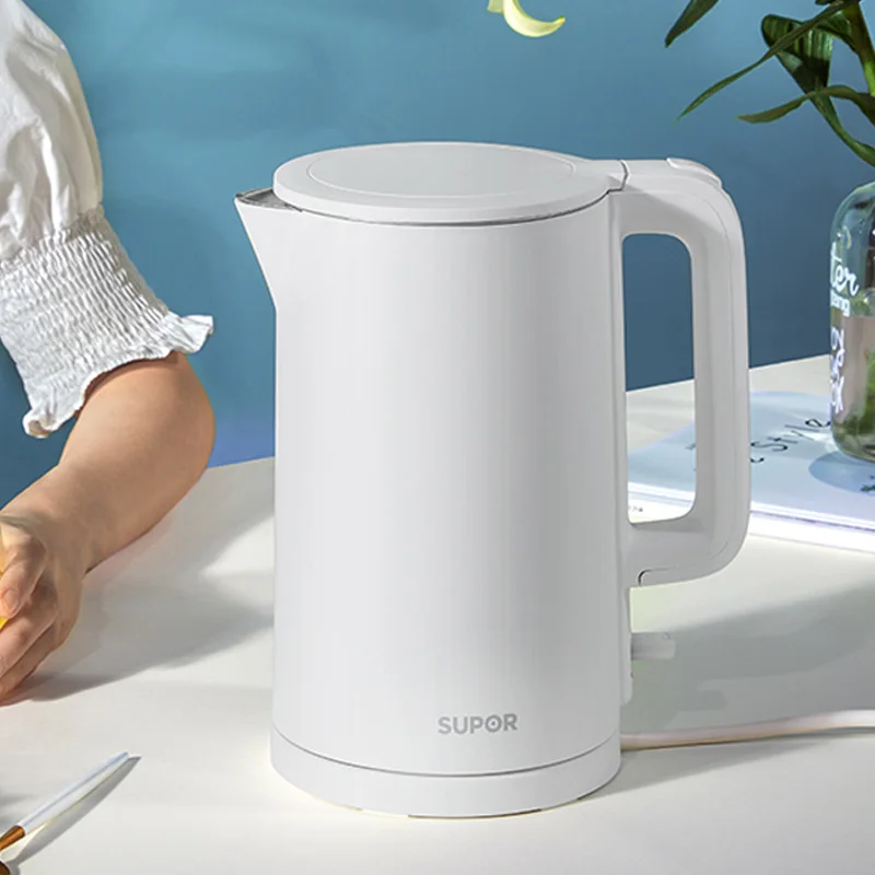 SUPOR Household Electric Kettle 1.5L Fast Boiling Water Boiler British Imported Thermostat 304 Stainless Steel Material
SUPOR Household Electric Kettle 1.5L Fast Boiling Water Boiler British Imported Thermostat 304 Stainless Steel Material