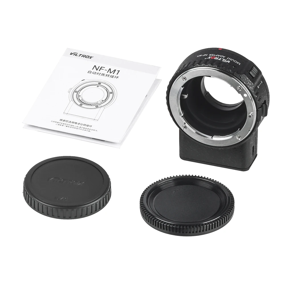 Viltrox NF-M1 Auto Focus Lens Mount Adapter Support VR EXIF Transmitting for Nikon F Mount Lens to Micro Four Third Camera
Viltrox NF-M1 Auto Focus Lens Mount Adapter Support VR EXIF Transmitting for Nikon F Mount Lens to Micro Four Third Camera