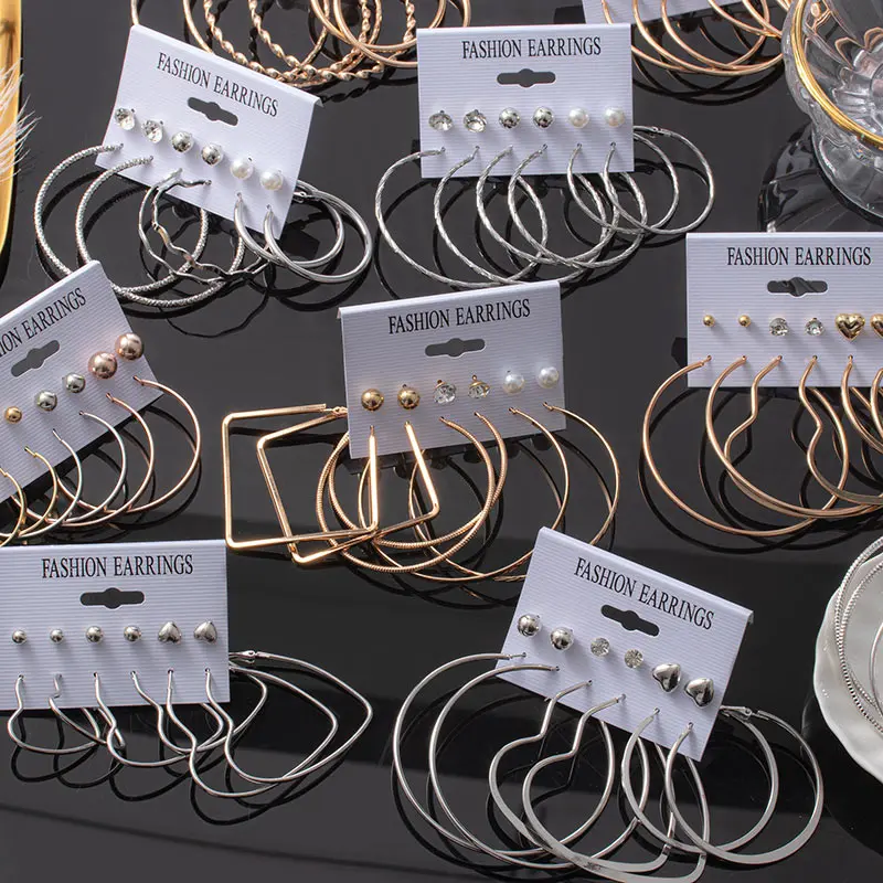 Fashion Women's Earrings Set Pearl Hoop Earrings For Women 2020 Bohemian Geometric Big Circle Gold Crystal Heart Earring Jewelry
Fashion Women's Earrings Set Pearl Hoop Earrings For Women 2020 Bohemian Geometric Big Circle Gold Crystal Heart Earring Jewelry
