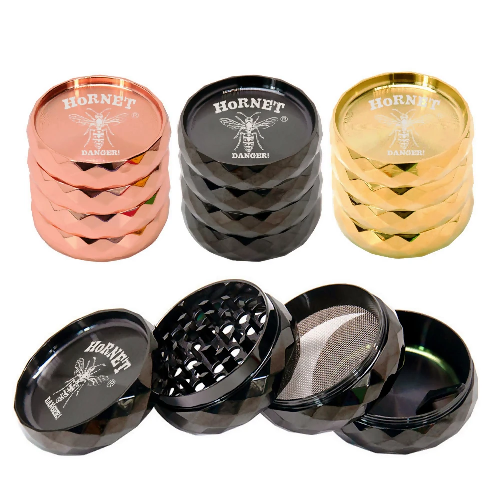 HORNET 4 Layers 63mm Zinc Alloy Tobacco Herb Grinder Diamond Shape Herbal Smoking Grinders Smoker Accessories Weed Grinder
HORNET 4 Layers 63mm Zinc Alloy Tobacco Herb Grinder Diamond Shape Herbal Smoking Grinders Smoker Accessories Weed Grinder