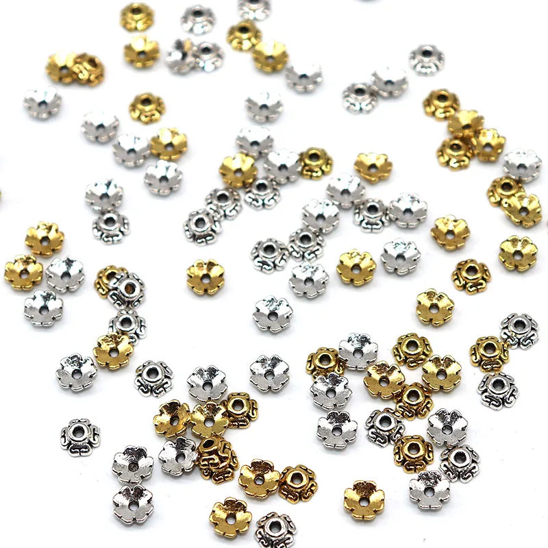 6mm 100/200pcs Beadwork Craft Metal Bead Caps Jewelry Findings Components Flower End Beads Caps
6mm 100/200pcs Beadwork Craft Metal Bead Caps Jewelry Findings Components Flower End Beads Caps