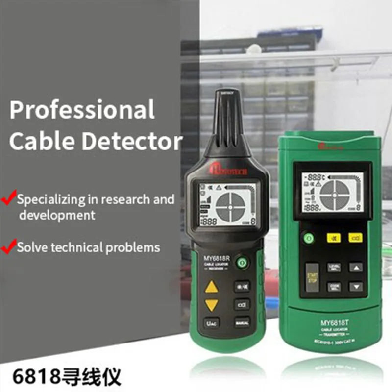 MY6818 Wire Tracker Portable Professional Wire Cable Tracker Metal Pipe Locator Detector Tester Line Tracker
MY6818 Wire Tracker Portable Professional Wire Cable Tracker Metal Pipe Locator Detector Tester Line Tracker