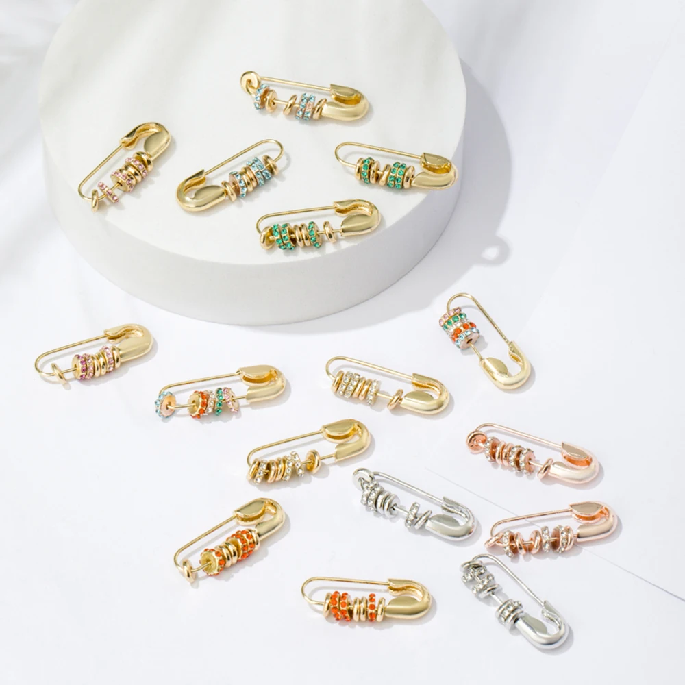 Lost Lady Colorful Zircon Beads Safe Pin Drop Earrings for Women Punk Hip Hop Large Statement Earrings Wholesale Jewelry Bijoux
Lost Lady Colorful Zircon Beads Safe Pin Drop Earrings for Women Punk Hip Hop Large Statement Earrings Wholesale Jewelry Bijoux