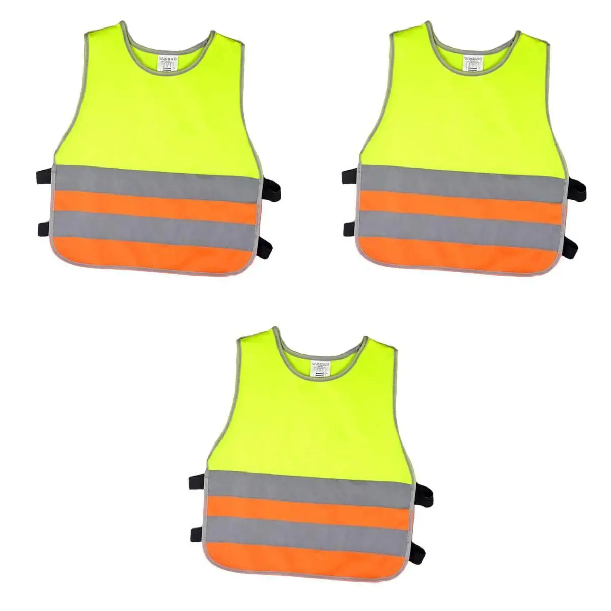 Children Vest Safety Vest Gray Reflective Strips Hi Vis Traffic Clothing, S/M/L, 3 Pack
Children Vest Safety Vest Gray Reflective Strips Hi Vis Traffic Clothing, S/M/L, 3 Pack