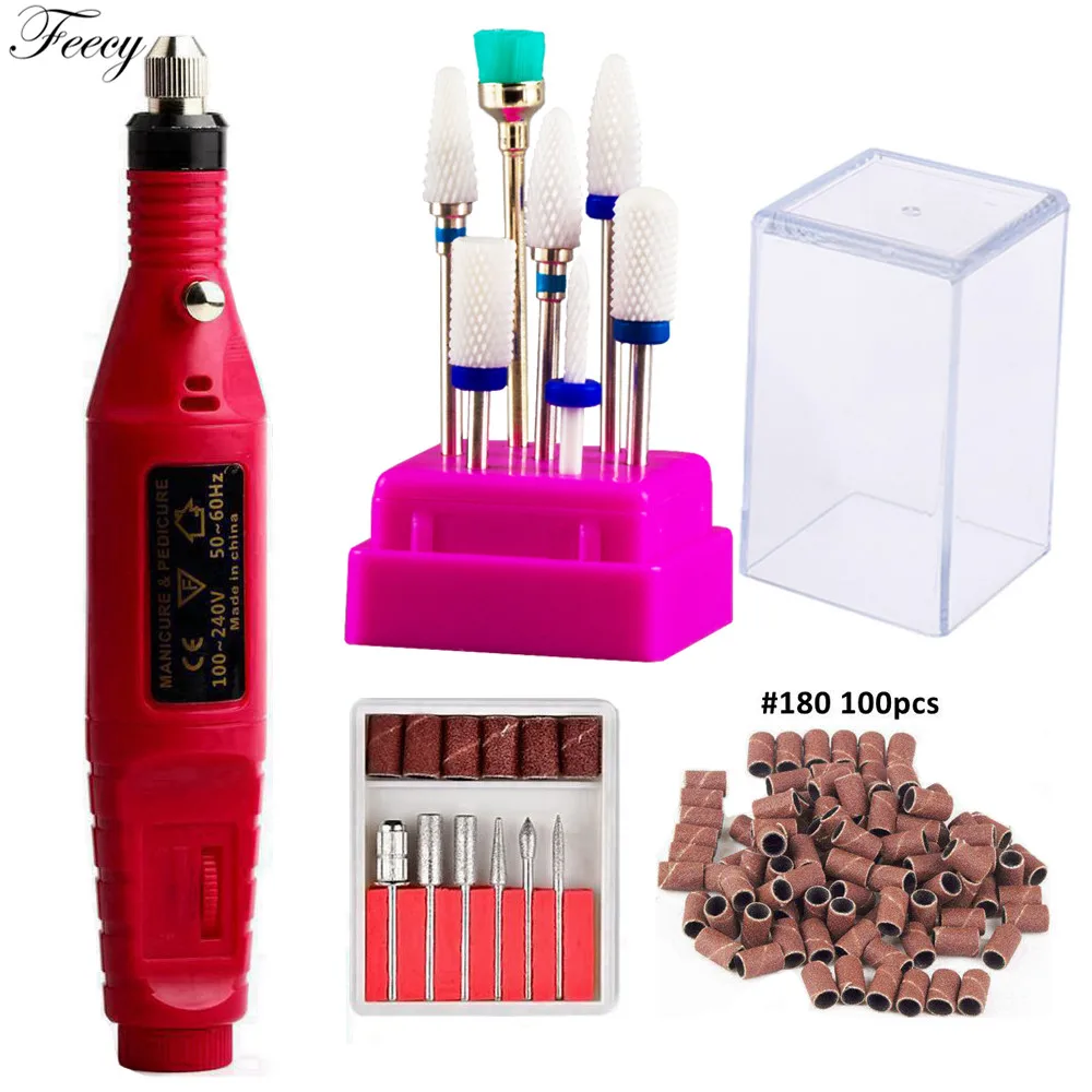 Manicure Machine Set for Mill Cutters Electric Nail Drill Bits Apparatus Ceramic Nail Pedicure Milling Cutter Nail Art Tools Kit
Manicure Machine Set for Mill Cutters Electric Nail Drill Bits Apparatus Ceramic Nail Pedicure Milling Cutter Nail Art Tools Kit