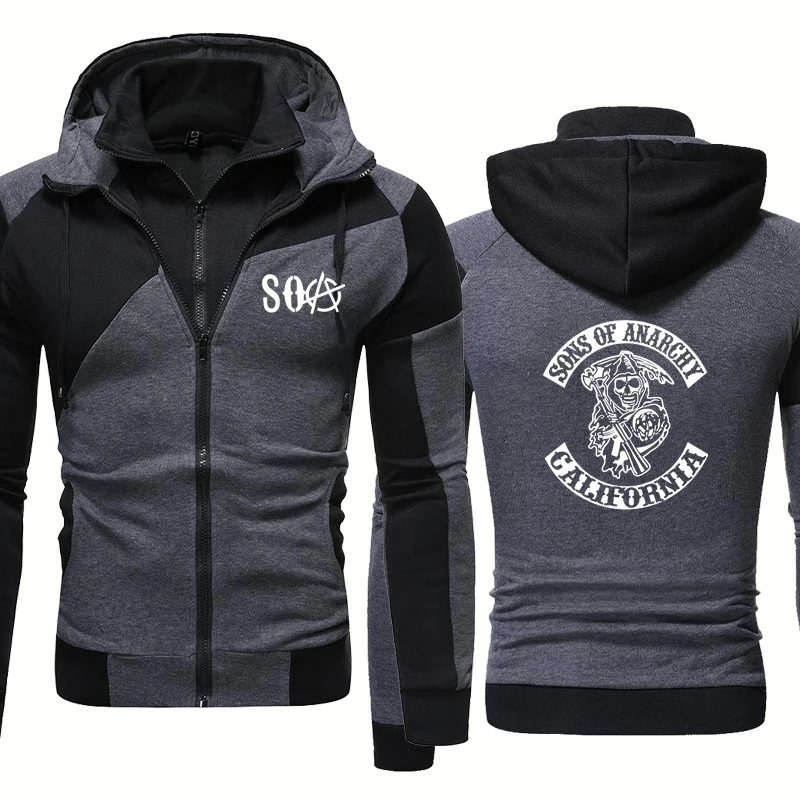 High Quality Spring Autumn Men sweatshirt SOA Sons of Anarchy Skull Printing Stitching Mens Fake Two Pure cotton Men jackets
High Quality Spring Autumn Men sweatshirt SOA Sons of Anarchy Skull Printing Stitching Mens Fake Two Pure cotton Men jackets