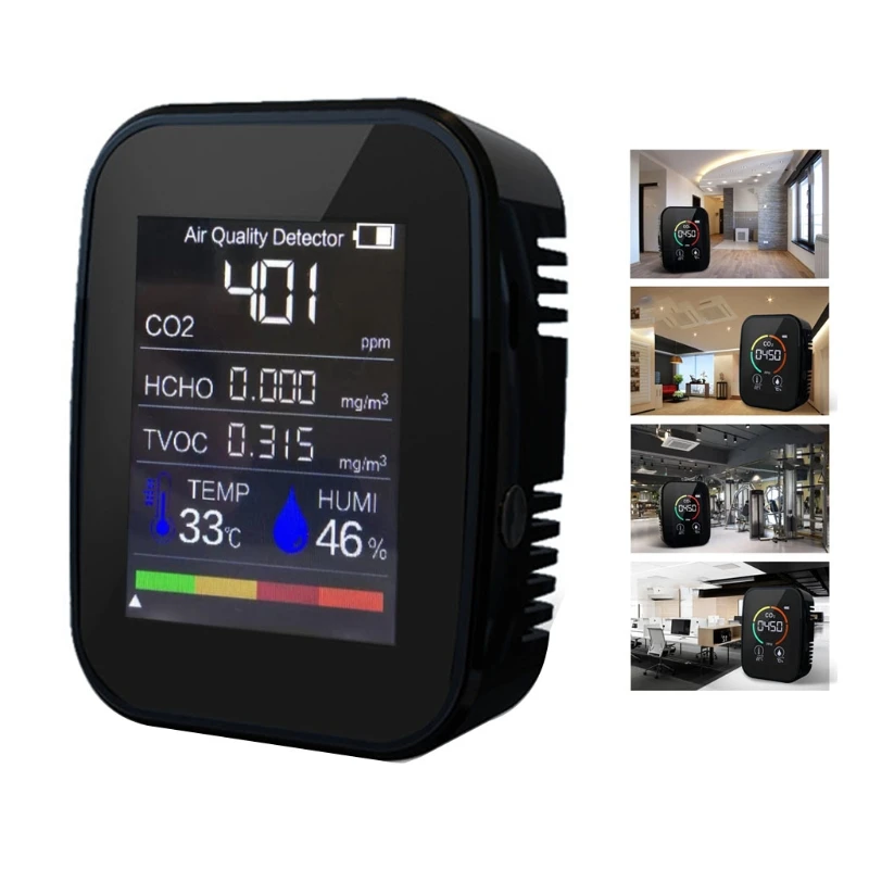 Q9QF CO2 Meter Digital Temperature Humidity Sensor Tester 5 in1/3 in1 Multifunctional Infrared Strong Core Air Quality Meter
Q9QF CO2 Meter Digital Temperature Humidity Sensor Tester 5 in1/3 in1 Multifunctional Infrared Strong Core Air Quality Meter