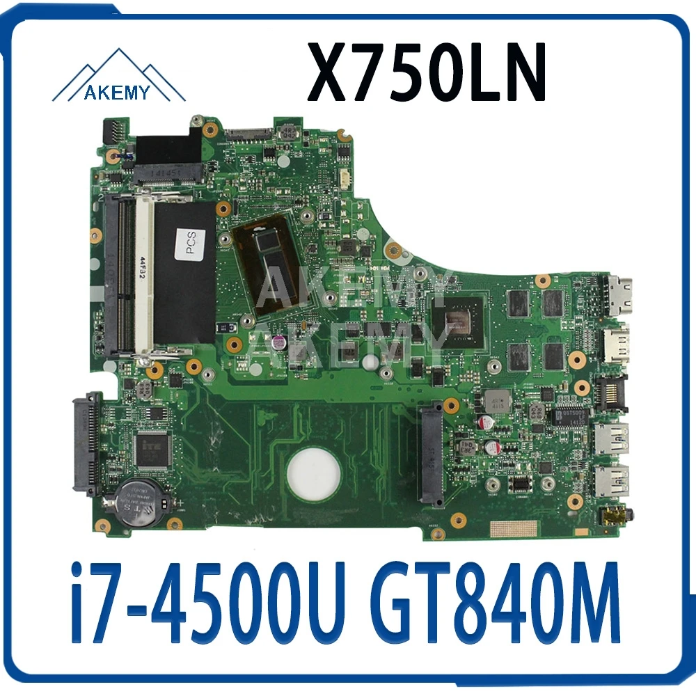 Akemy X750LN Motherboard For ASUS X750LB X750LN X750L Laotop Mainboard with i7-4500U CPU GT840M GPU
Akemy X750LN Motherboard For ASUS X750LB X750LN X750L Laotop Mainboard with i7-4500U CPU GT840M GPU
