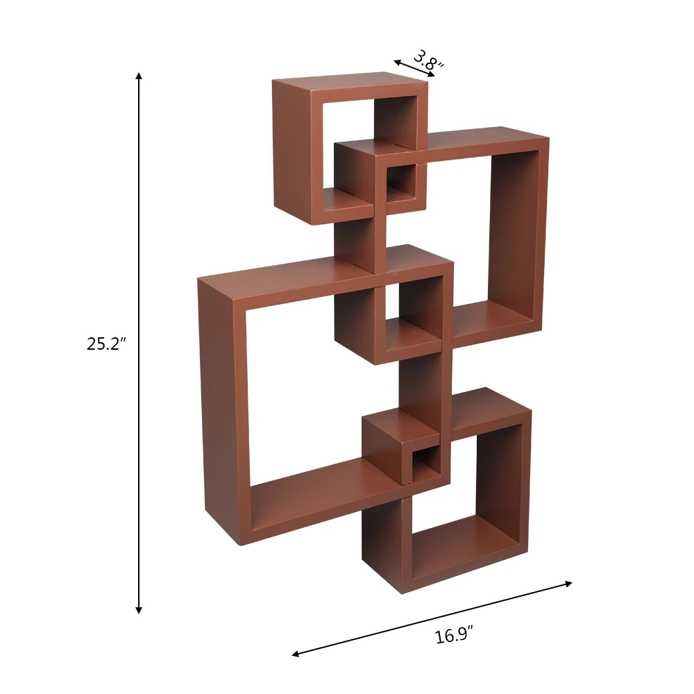 Set of 4 Intersecting Home Decorative Wall Shelf Storage Organizer Display Shelves for Living Room,Kitchen,Bathroom,Bar,Office
Set of 4 Intersecting Home Decorative Wall Shelf Storage Organizer Display Shelves for Living Room,Kitchen,Bathroom,Bar,Office
