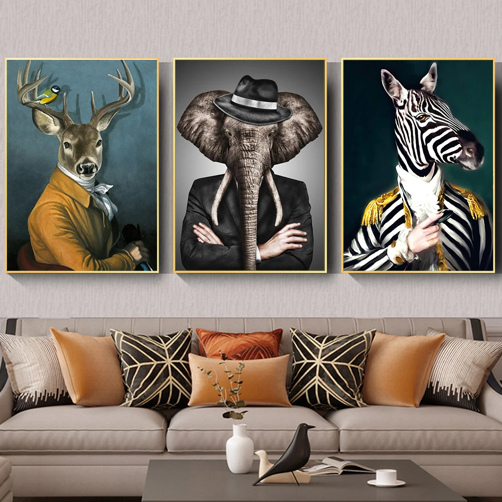 Nordic Retro Home Wall Art Decorative Canvas Painting Abstract Animal Zebra Goat Posters for Living Room Corridor Decor Pictures
Nordic Retro Home Wall Art Decorative Canvas Painting Abstract Animal Zebra Goat Posters for Living Room Corridor Decor Pictures