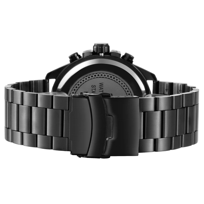 Часы наручные SKONE Мужские кварцевые роскошные брендовые в стиле милитари из