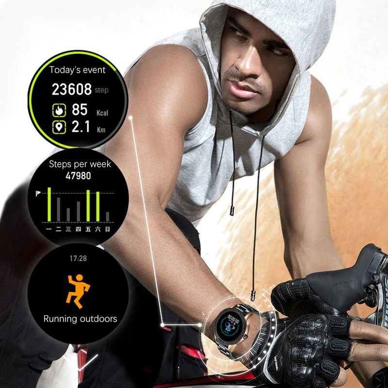 LIGE Luxury Smart Watch Men's Waterproof Sports Fitness Tracker Heart Rate Blood Pressure Pedometer for ios Android smartwatch 
LIGE Luxury Smart Watch Men's Waterproof Sports Fitness Tracker Heart Rate Blood Pressure Pedometer for ios Android smartwatch