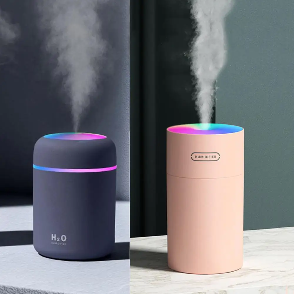 270/300ML Mini Ultrasonic Humidifier USB Air Atomizers Night Light Aroma Essential Oil Diffuser Home Car LED Mist Maker Fogger | Бытовая