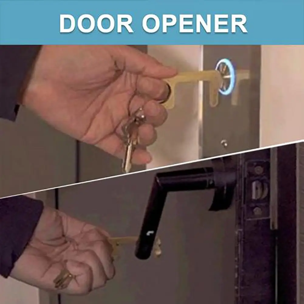 Portable Press Elevator Tool Hygiene Hand Antimicrobial Alloy EDC Door Opener Door Handle Key Metal Portable Door Opener
Portable Press Elevator Tool Hygiene Hand Antimicrobial Alloy EDC Door Opener Door Handle Key Metal Portable Door Opener