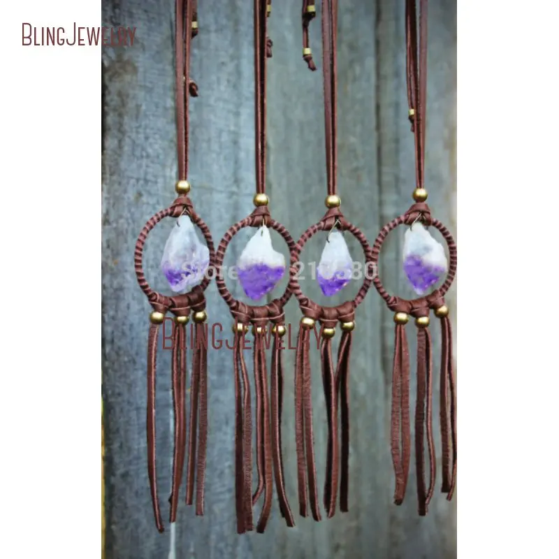 Stone Dream Catcher Amethysts Leather Necklace Raw Citrines Quartzs Necklace Healing Crystals Sacral Chakra Necklace NM27774
Stone Dream Catcher Amethysts Leather Necklace Raw Citrines Quartzs Necklace Healing Crystals Sacral Chakra Necklace NM27774