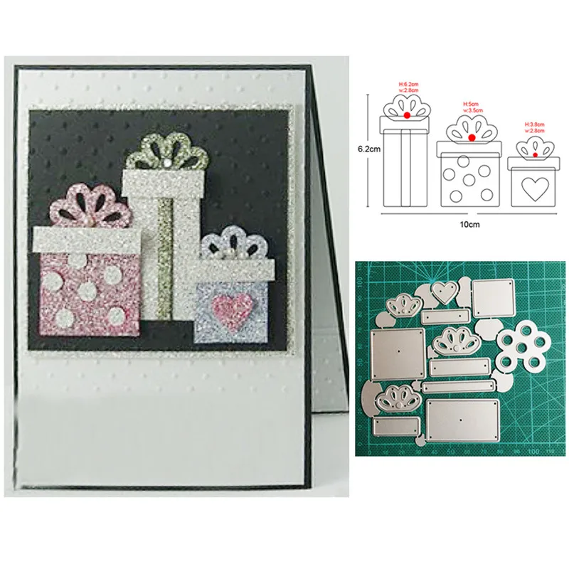 Christmas Gift Box Metal Cutting Dies Stencils dies for DIY Scrapbooking dies Decoration Paper Craft dies Embossing Die Cut Mold
Christmas Gift Box Metal Cutting Dies Stencils dies for DIY Scrapbooking dies Decoration Paper Craft dies Embossing Die Cut Mold