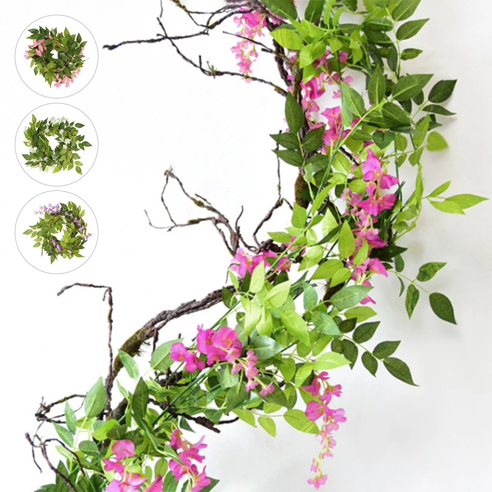 Artificial Wisteria Vine Garland Plant Foliage Trailing Flowers Wedding Arch Decoration for Air Conditioning Duct
Artificial Wisteria Vine Garland Plant Foliage Trailing Flowers Wedding Arch Decoration for Air Conditioning Duct