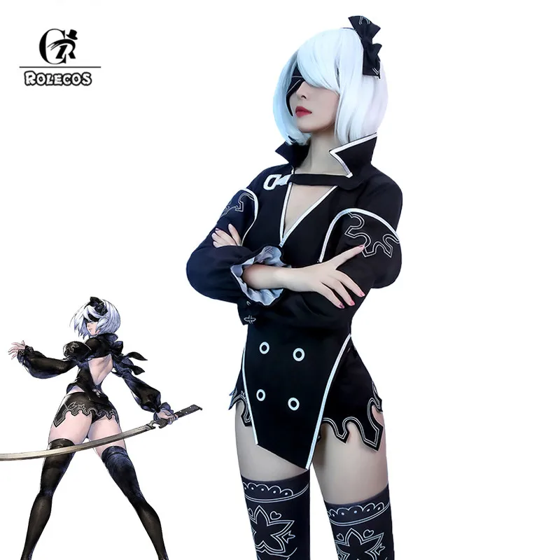Костюм для косплея ROLECOS NieR 2B, костюм для косплея из игры ньеру и рейнгонии 2B, сексуальные женские черные наряды, полный комплект с топом и юбк...
Костюм для косплея ROLECOS NieR 2B, костюм для косплея из игры ньеру и рейнгонии 2B, сексуальные женские черные наряды, полный комплект с топом и юбк...