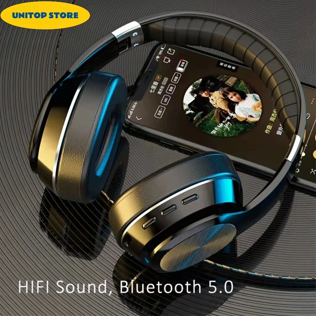 Wireless Headphones Bluetooth-compatible Foldable Headset Stereo Earphone Support TF Card/FM Radio With Mic Bass Sport Earpiec
Wireless Headphones Bluetooth-compatible Foldable Headset Stereo Earphone Support TF Card/FM Radio With Mic Bass Sport Earpiec