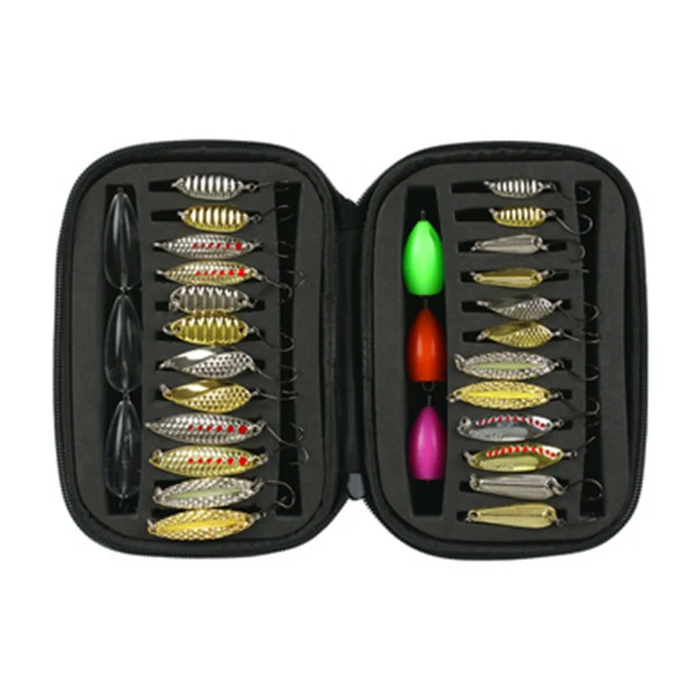 20pcs Fishing Spoons Lures Metal Fishing Lures & Throwing Aid Pin Set With Storage Bag Case Fishing Bait Counterweight Accessory
20pcs Fishing Spoons Lures Metal Fishing Lures & Throwing Aid Pin Set With Storage Bag Case Fishing Bait Counterweight Accessory