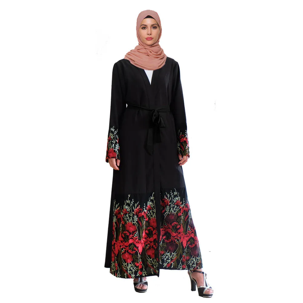 Elegant Muslim Embroidery Abaya Flroal Maxi Dress Cardigan Long Robe Gowns Kimono Jubah Eid Ramadan Eid Kaftan Islamic Clothing
Elegant Muslim Embroidery Abaya Flroal Maxi Dress Cardigan Long Robe Gowns Kimono Jubah Eid Ramadan Eid Kaftan Islamic Clothing