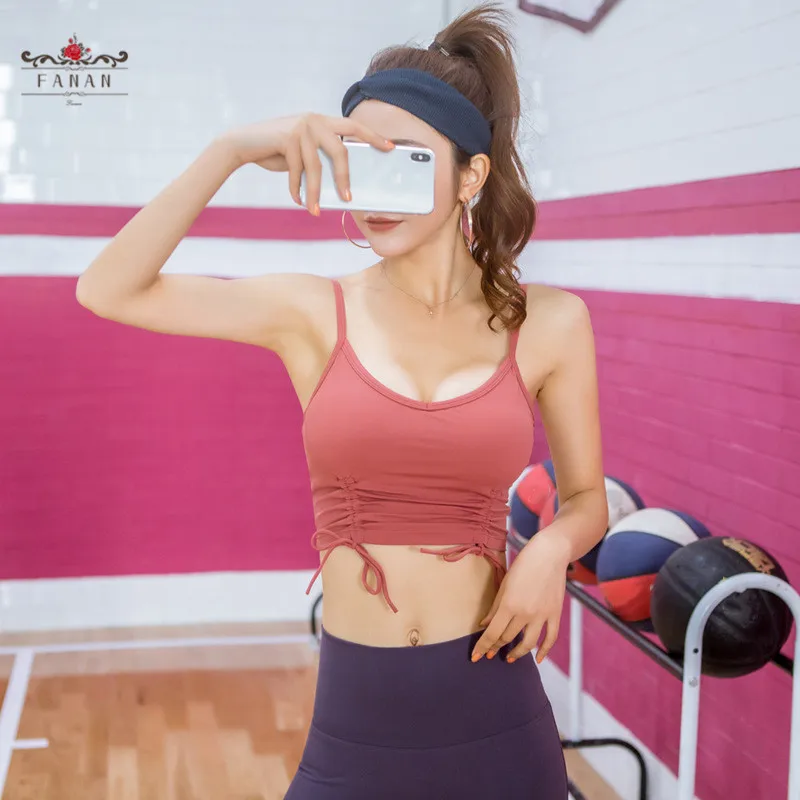 Women Sling Sports Bras Drawstring Shockproof Running Yoga Tops Fitness Athletic Female Underwear Gym Fitness Sports Top
Women Sling Sports Bras Drawstring Shockproof Running Yoga Tops Fitness Athletic Female Underwear Gym Fitness Sports Top