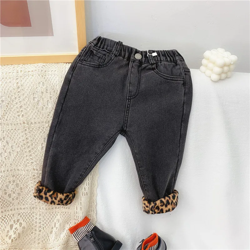 Leopard Cowboy Boys Girls Pants Kids Cotton Trousers Thicken Children Winter Autumn Spring 2021 Plus Velvet Pocket High Quality
Leopard Cowboy Boys Girls Pants Kids Cotton Trousers Thicken Children Winter Autumn Spring 2021 Plus Velvet Pocket High Quality