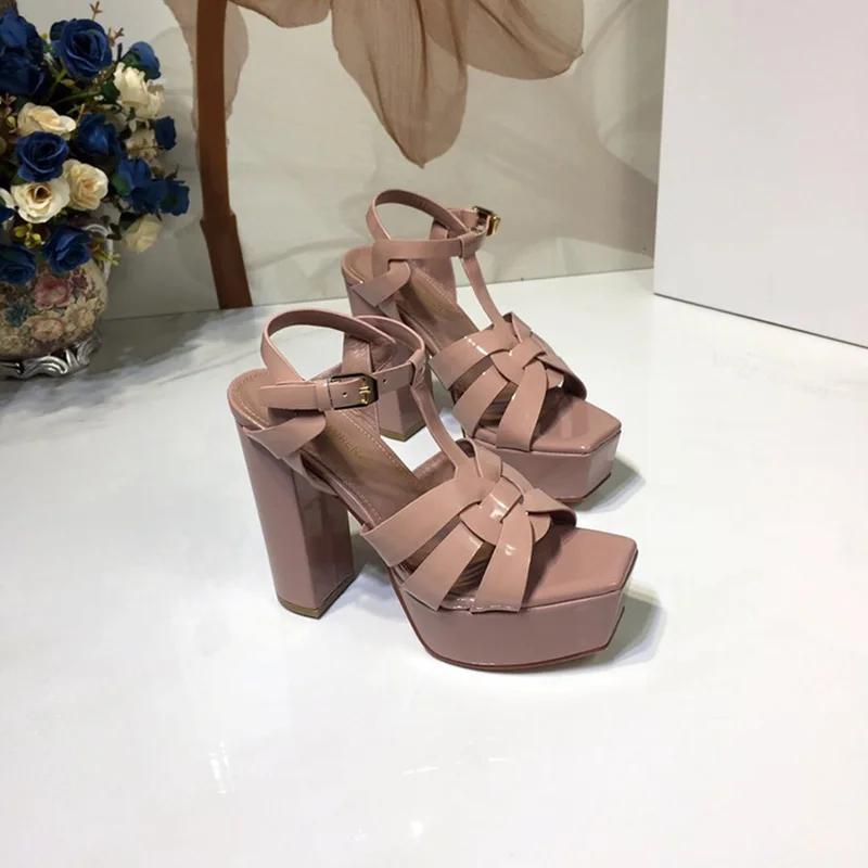 New leather sandals super high heel waterproof platform high heel rhinestone first layer cowhide hate high strap women's shoes l
New leather sandals super high heel waterproof platform high heel rhinestone first layer cowhide hate high strap women's shoes l