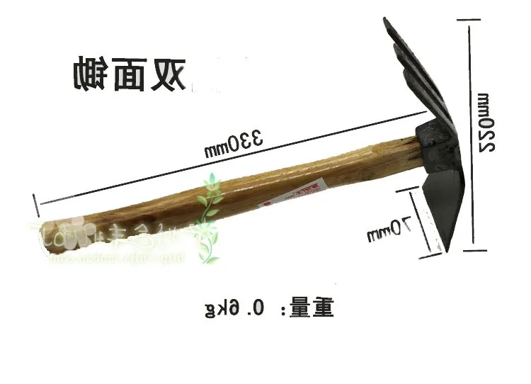 Pickaxe hoe double-sided wide hoe cauliflower season double-sided small hoe agricultural hoe rake pick hoe short
Pickaxe hoe double-sided wide hoe cauliflower season double-sided small hoe agricultural hoe rake pick hoe short