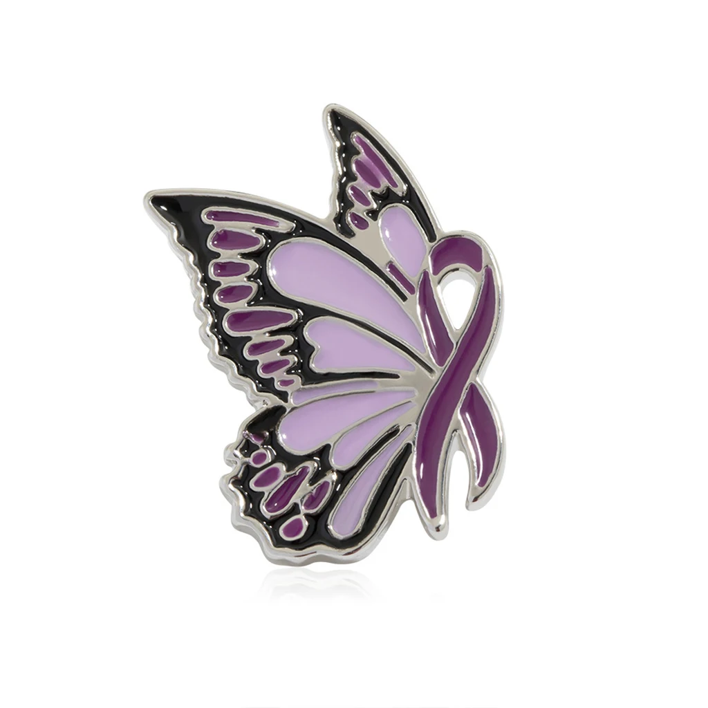 Enamel Painted Butterfly Brooch Butterfly Shaped Purple Brooch Domestic Violence Awareness for Wedding Party Women Girls
Enamel Painted Butterfly Brooch Butterfly Shaped Purple Brooch Domestic Violence Awareness for Wedding Party Women Girls