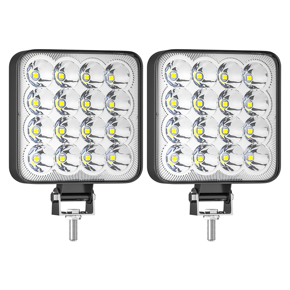 2Pcs 48W Square Bright LED Spotlight Work Light Car SUV Truck Driving Fog Lamp for Car Repairing Camping Hiking Backpacking
2Pcs 48W Square Bright LED Spotlight Work Light Car SUV Truck Driving Fog Lamp for Car Repairing Camping Hiking Backpacking