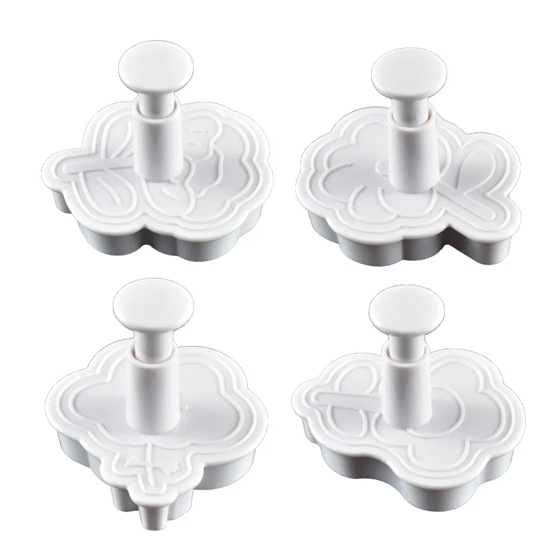 4Pcs/Set Flower Biscuit Mold Kitchen Plastic Cookie Cutter Stamp DIY Embosser Die Fondant Decorative Cake Decorating Tools
4Pcs/Set Flower Biscuit Mold Kitchen Plastic Cookie Cutter Stamp DIY Embosser Die Fondant Decorative Cake Decorating Tools
