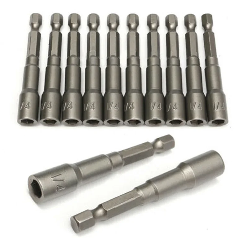 10pcs/Set 1/4\\'\\' Magnetic Nut Driver Set 2-9/16\\\" Long Power Drill Bit Holder
10pcs/Set 1/4\\'\\' Magnetic Nut Driver Set 2-9/16\\\" Long Power Drill Bit Holder