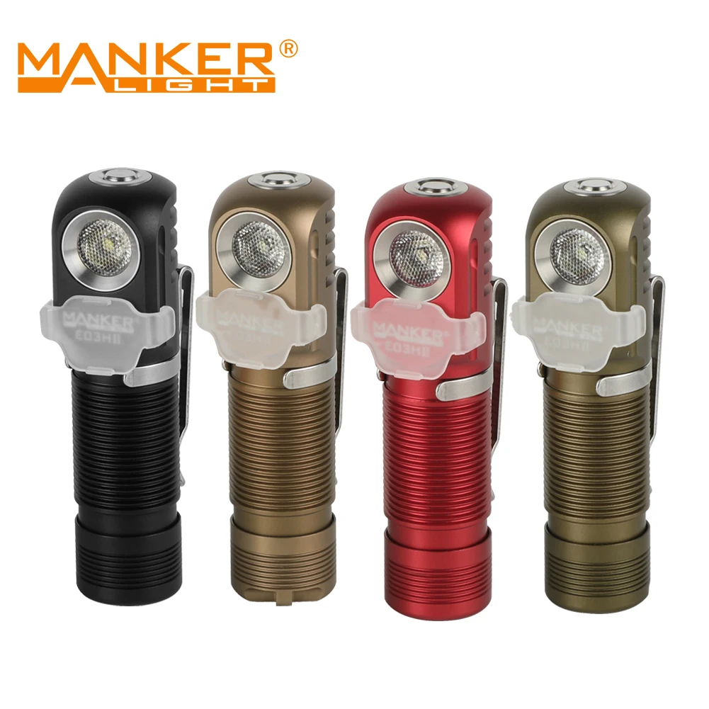 Ультракомпактный карманный фонарик Manker E03H II 600LM AA 14500 со светодиодом Luminus SST20