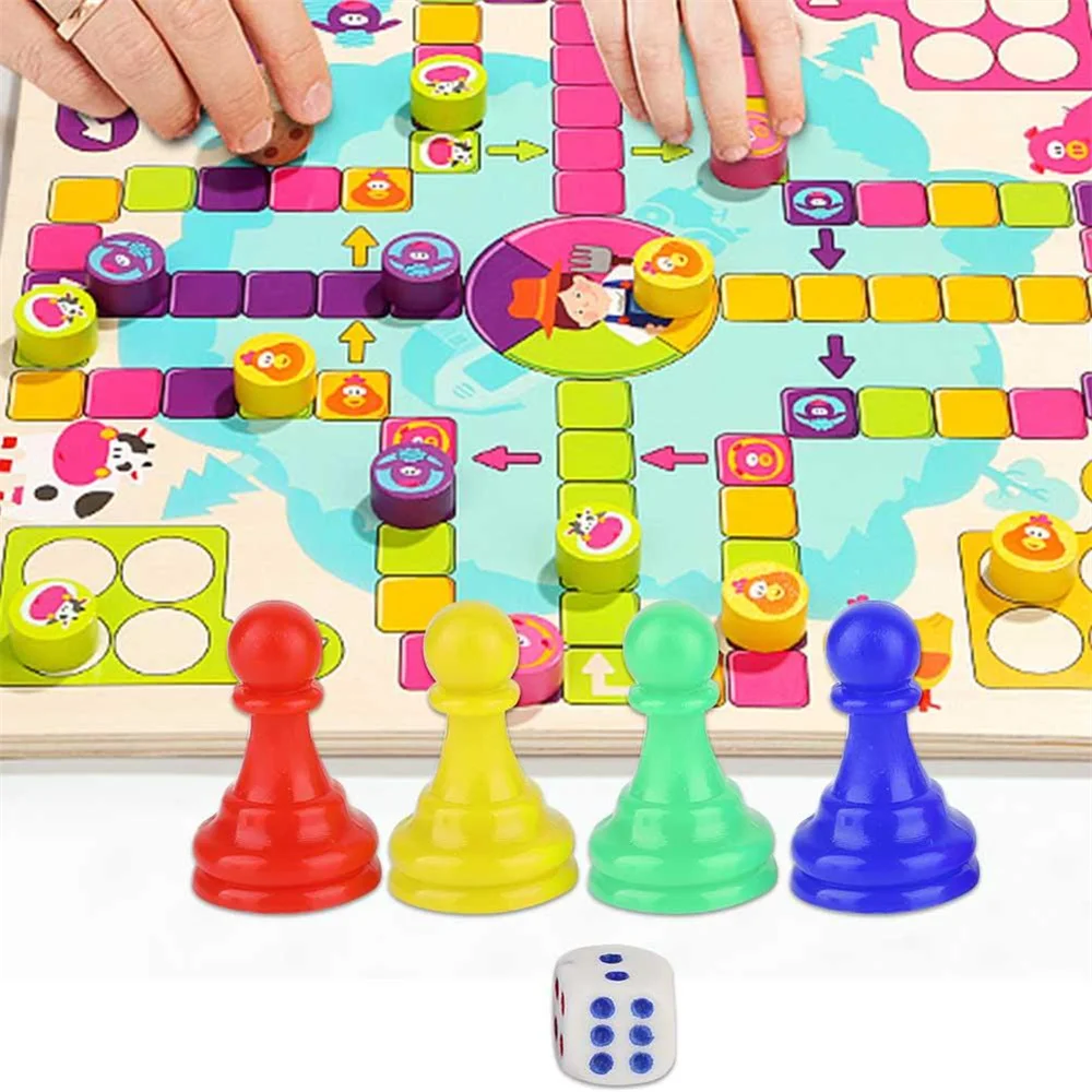 Plastic Color Chess Pieces and Dice Set Chess Board Card Game Accessories, Suitable for Indoor and Outdoor Activities, Travel
Plastic Color Chess Pieces and Dice Set Chess Board Card Game Accessories, Suitable for Indoor and Outdoor Activities, Travel