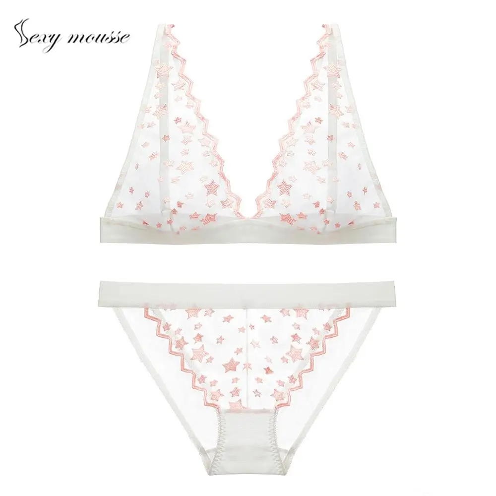 sexy mousse bra and panties sets for woman lace underwear erotic lingerie thin cup deep V temptation aesthetic Transparent sloth
sexy mousse bra and panties sets for woman lace underwear erotic lingerie thin cup deep V temptation aesthetic Transparent sloth
