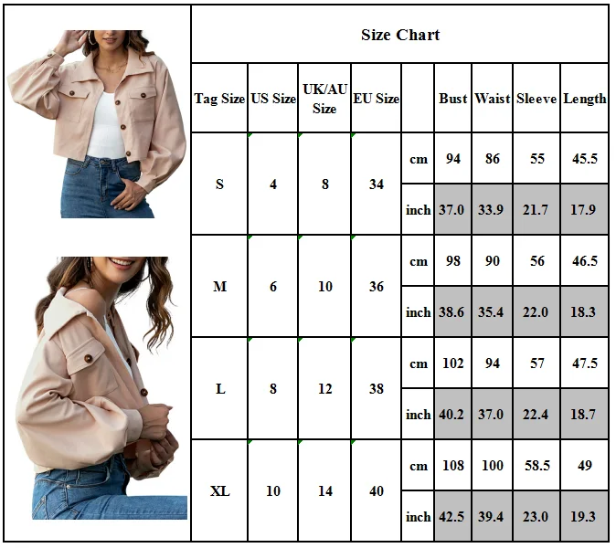 Women Puff Sleeve Button Short Cardigan Coat Autumn Ladies Casual Jacket Outwear
Women Puff Sleeve Button Short Cardigan Coat Autumn Ladies Casual Jacket Outwear