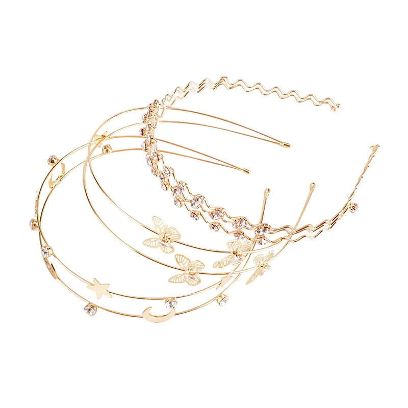 New Fine-edged Metal Headband Hair Accessories Rhinestone Simple Pearl Temperament Butterfly Fresh Summer Crown Headband
New Fine-edged Metal Headband Hair Accessories Rhinestone Simple Pearl Temperament Butterfly Fresh Summer Crown Headband