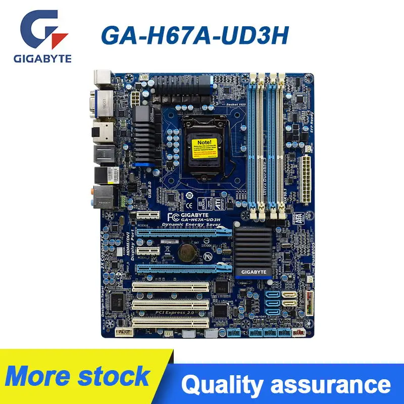 Материнская плата для Gigabyte GA-H67A-UD3H LGA 1155 LGA 1155 DDR3 USB2.0 SATA III ATX
Материнская плата для Gigabyte GA-H67A-UD3H LGA 1155 LGA 1155 DDR3 USB2.0 SATA III ATX
