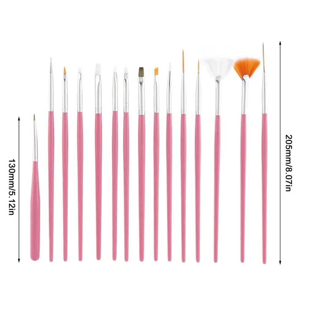 15 Pcs Cosmetic Nail Art Polish Painting Draw Pen Brush Tips Tools Set UV Gel DIY Decoration Beauty Painting Equipment Tools
15 Pcs Cosmetic Nail Art Polish Painting Draw Pen Brush Tips Tools Set UV Gel DIY Decoration Beauty Painting Equipment Tools
