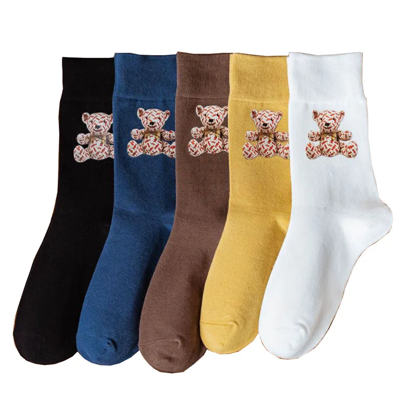 Women Socks Spring Middle Tube British Style Cartoon Bear Cute Pure Cotton Japanese Breathable Harajuku All-match Casual Fashion
Women Socks Spring Middle Tube British Style Cartoon Bear Cute Pure Cotton Japanese Breathable Harajuku All-match Casual Fashion