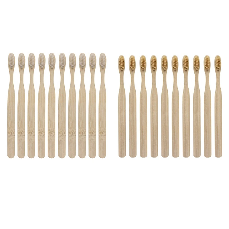 20Pcs Environmentally Wood Bamboo Toothbrush Bamboo Fibre Wooden Handle Tooth Brush Whitening, 10Pcs Yellow & 10Pcs Transparent
20Pcs Environmentally Wood Bamboo Toothbrush Bamboo Fibre Wooden Handle Tooth Brush Whitening, 10Pcs Yellow & 10Pcs Transparent