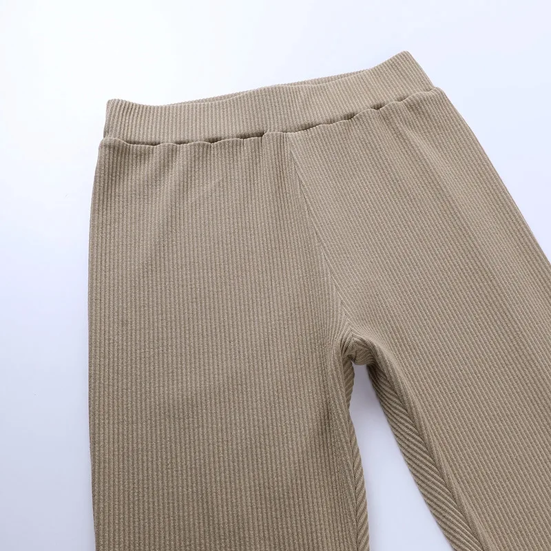 New Knitted Casual Step Pants Women Leggings High Waist Sweatpants Solid Scrunch Lenggings Khaki skinny Fitness Trousers
New Knitted Casual Step Pants Women Leggings High Waist Sweatpants Solid Scrunch Lenggings Khaki skinny Fitness Trousers