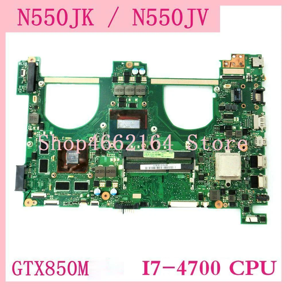 N550JK motherboard GTX850M/2G i7-4700 CPU mainboard For ASUS Q550JV N550J N550JX N550JV N550JK Laptop motherboard 100% Tested OK
N550JK motherboard GTX850M/2G i7-4700 CPU mainboard For ASUS Q550JV N550J N550JX N550JV N550JK Laptop motherboard 100% Tested OK