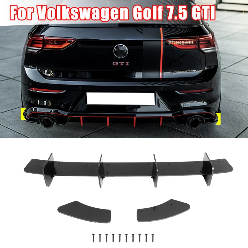 Задние боковые разветвители для автомобиля, защитный спойлер для Volkswagen Golf MK7.5 GTI, модифицированные детали для стайлинга автомобиля
Задние боковые разветвители для автомобиля, защитный спойлер для Volkswagen Golf MK7.5 GTI, модифицированные детали для стайлинга автомобиля