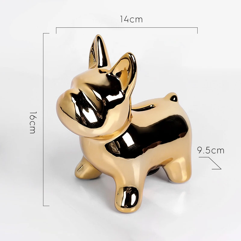 New Creative Electroplating Crafts Gifts Change Piggy Bank Dog Model Piggy Bank Storage Ornaments Home Decoration Accessories
New Creative Electroplating Crafts Gifts Change Piggy Bank Dog Model Piggy Bank Storage Ornaments Home Decoration Accessories