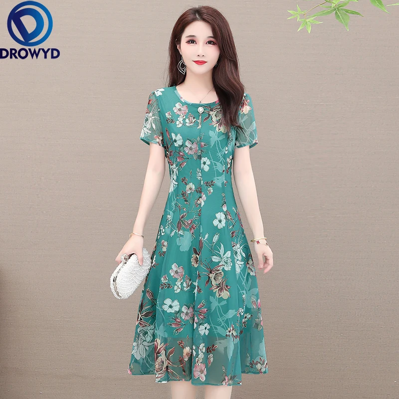 2021 Summer Boho Vintage Green Floral Print Chiffon Dress O-neck Short Sleeve Beach Dresses Elegant Women Bodycon Party Vestidos
2021 Summer Boho Vintage Green Floral Print Chiffon Dress O-neck Short Sleeve Beach Dresses Elegant Women Bodycon Party Vestidos